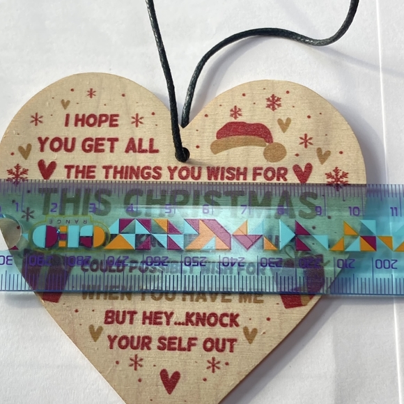 BNWT Women's Christmas Festive Cheer Heart Ornament - Holiday Delight - Picture 8 of 9